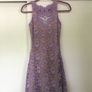 Lavender Lace Skater Dress